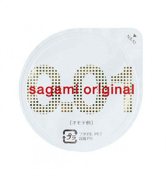 Супертонкий презерватив Sagami Original 0.01 - 1 шт. - Sagami - купить с доставкой в Волгодонске