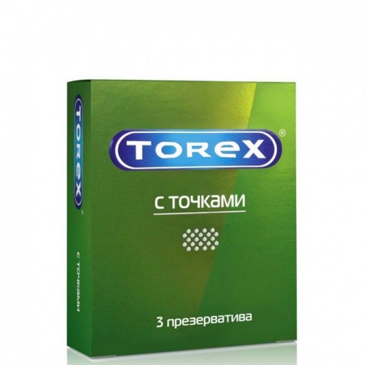 Текстурированные презервативы Torex  С точками  - 3 шт. - Torex - купить с доставкой в Волгодонске