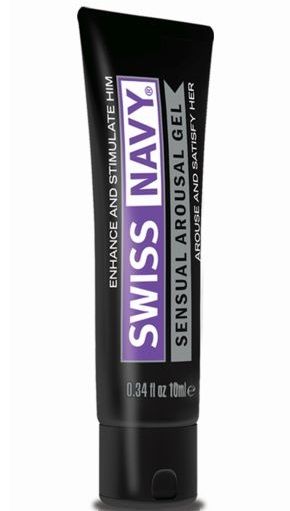 Возбуждающий гель-лубрикант на водной основе Sensual Arousal Lubricant - 10 мл. - Swiss navy - купить с доставкой в Волгодонске