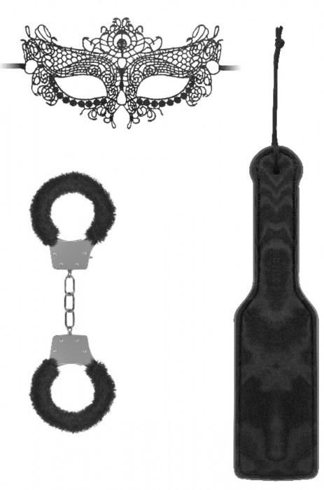 Черный игровой набор Introductory Bondage Kit №4 - Shots Media BV - купить с доставкой в Волгодонске