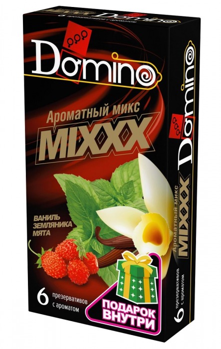 Ароматизированные презервативы DOMINO  Ароматный микс  - 6 шт. - Domino - купить с доставкой в Волгодонске