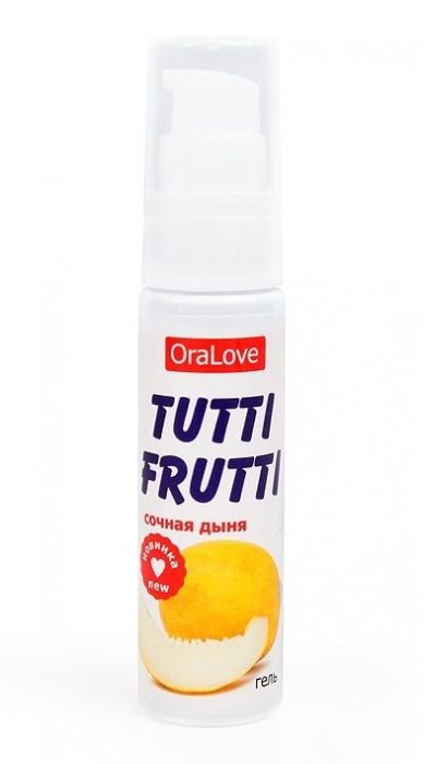 Гель-смазка Tutti-frutti со вкусом сочной дыни - 30 гр. - Биоритм - купить с доставкой в Волгодонске