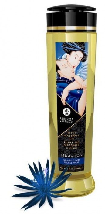 Массажное масло с ароматом ночных цветов Seduction - 240 мл. - Shunga - купить с доставкой в Волгодонске