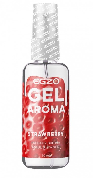 Интимный лубрикант EGZO AROMA с ароматом клубники - 50 мл. - EGZO - купить с доставкой в Волгодонске