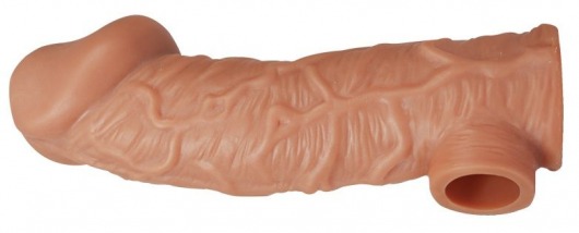 Телесная насадка на фаллос с фиксацией мошонки EXTREME SLEEVE - 15,6 см. - KOKOS - в Волгодонске купить с доставкой