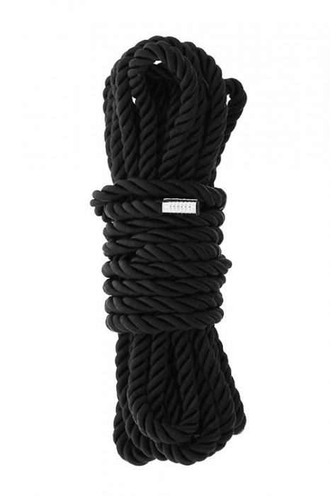 Черная веревка для шибари DELUXE BONDAGE ROPE - 5 м. - Dream Toys - купить с доставкой в Волгодонске