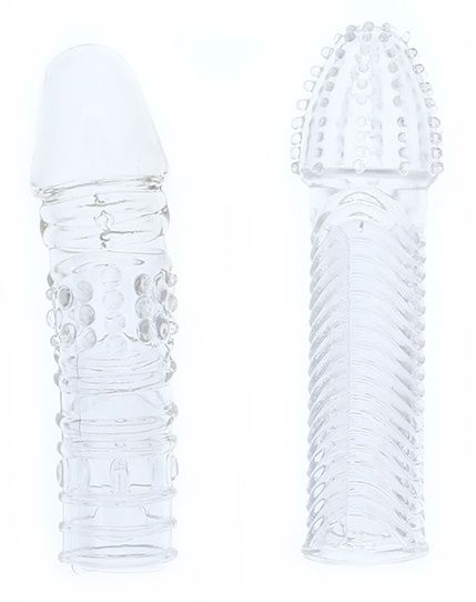 Комплект из 2 прозрачных насадок на пенис PENIS EXTENDER PACK - Dream Toys - в Волгодонске купить с доставкой