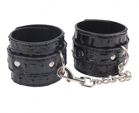Черные наручники Surrender Wrist Restraints - Chisa - купить с доставкой в Волгодонске