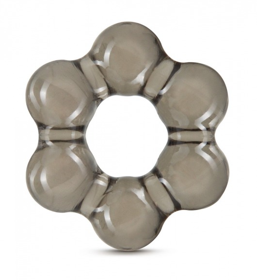 Дымчатое эрекционное кольцо Stay Hard Thick Bead Cock Ring - Blush Novelties - в Волгодонске купить с доставкой