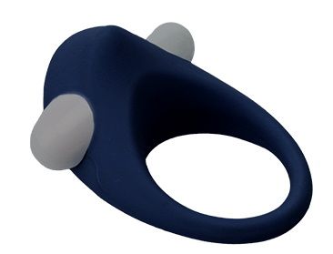Гладкое синее эрекционное виброкольцо STIMU RING - Dream Toys - в Волгодонске купить с доставкой