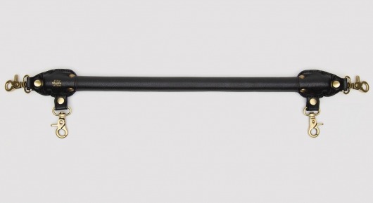 Черная распорка для ног Bound to You Faux Leather Spreader Bar - 50,8 см. - Fifty Shades of Grey - купить с доставкой в Волгодонске