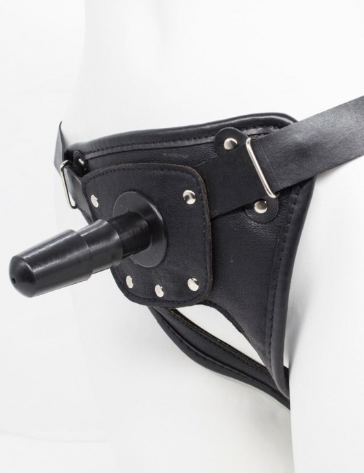 Черный пояс для насадок CLASS STRAP Restyling - LOVETOY (А-Полимер) - купить с доставкой в Волгодонске