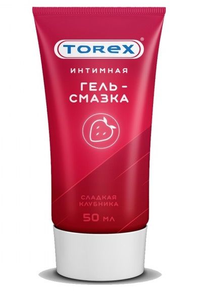 Смазка на водной основе TOREX  Сладкая клубника  - 50 мл. - Torex - купить с доставкой в Волгодонске