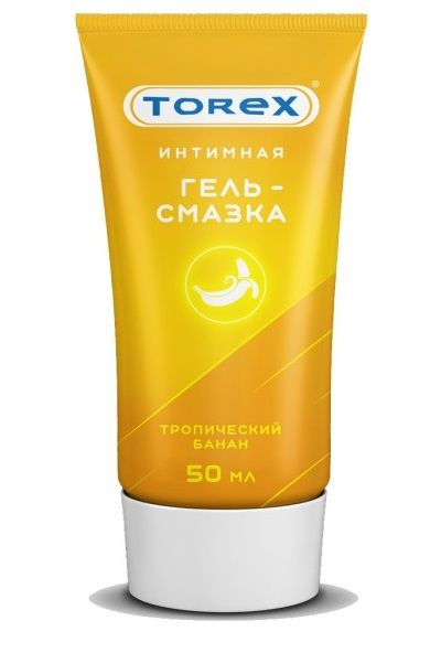Смазка на водной основе TOREX  Тропический банан  - 50 мл. - Torex - купить с доставкой в Волгодонске