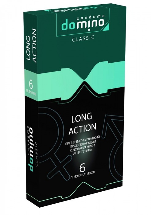 Презервативы с пролонгирующим эффектом DOMINO Classic Long action - 6 шт. - Domino - купить с доставкой в Волгодонске