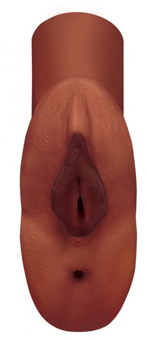 Коричневый мастурбатор Perfect Pussy Double Stroker - Pipedream - в Волгодонске купить с доставкой