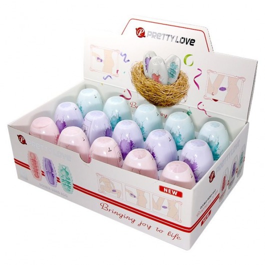 Набор из 15 мини-мастурбаторов Fantastic Egg Hard Boiled - Baile - в Волгодонске купить с доставкой