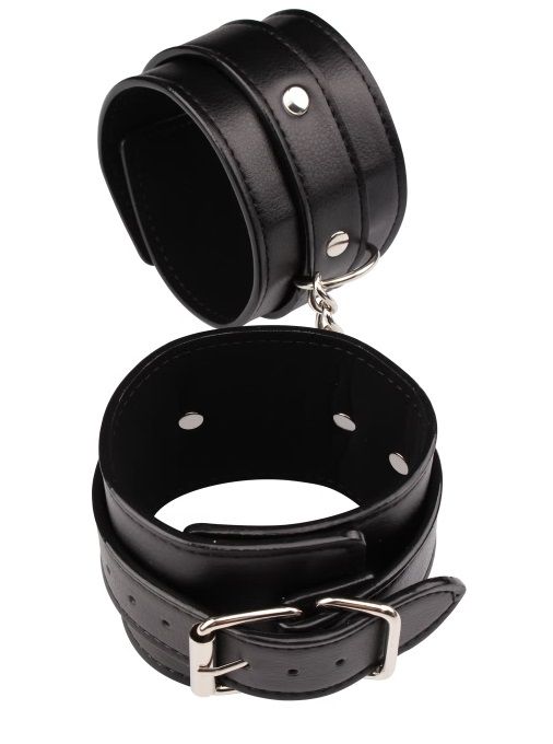 Черные оковы Classic Ankle Cuffs - Chisa - купить с доставкой в Волгодонске