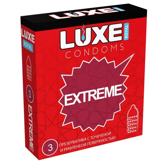 Текстурированные презервативы LUXE Royal Extreme - 3 шт. - Luxe - купить с доставкой в Волгодонске