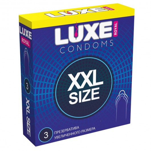 Презервативы увеличенного размера LUXE Royal XXL Size - 3 шт. - Luxe - купить с доставкой в Волгодонске