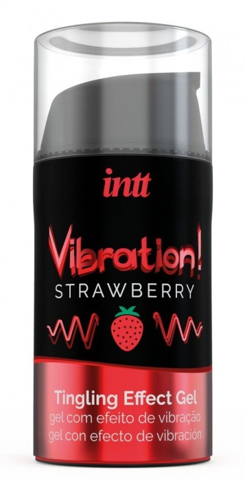 Жидкий интимный гель с эффектом вибрации Vibration! Strawberry - 15 мл. - INTT - купить с доставкой в Волгодонске