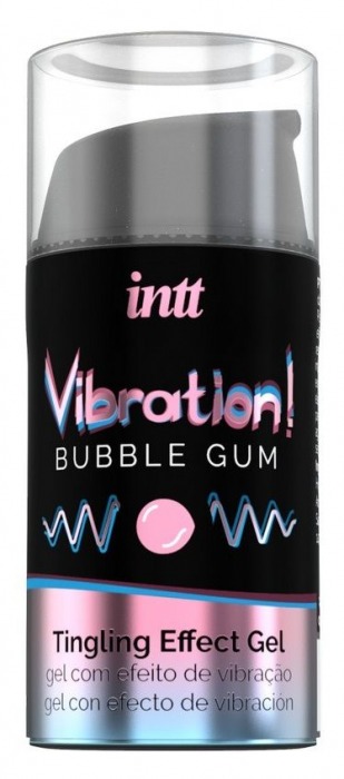 Жидкий интимный гель с эффектом вибрации Vibration! Bubble Gum - 15 мл. - INTT - купить с доставкой в Волгодонске