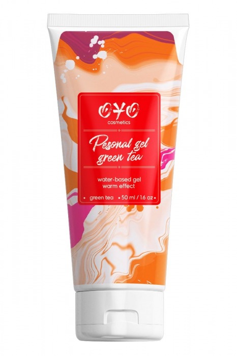 Интимная смазка на водной основе с согревающим эффектом OYO Personal Gel Green Tea - 50 мл. - OYO - купить с доставкой в Волгодонске