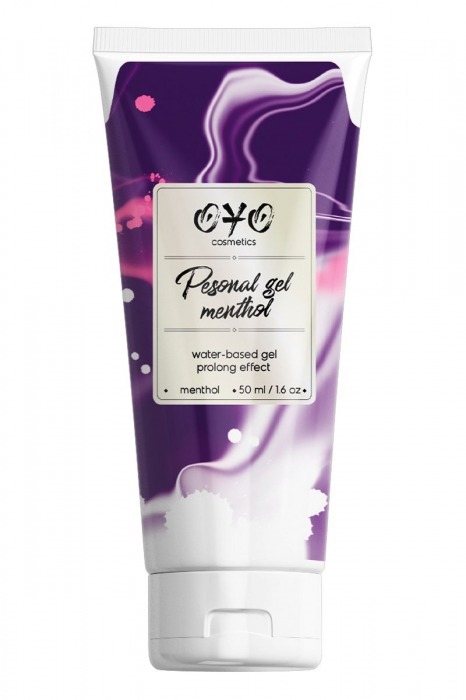 Интимная смазка на водной основе с пролонгирующим эффектом OYO Personal Gel Menthol - 50 мл. - OYO - купить с доставкой в Волгодонске
