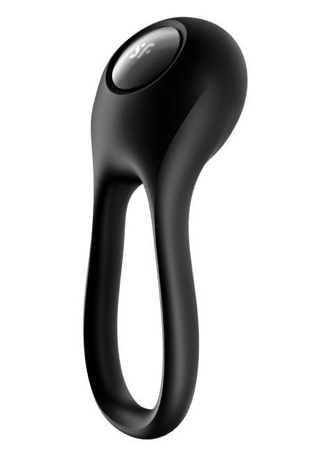 Черное эрекционное виброкольцо Majestic Duo - Satisfyer - в Волгодонске купить с доставкой