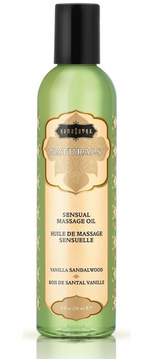 Массажное масло Naturals Vanilla Sandalwood с ароматом ванили и сандала - 236 мл. - Kama Sutra - купить с доставкой в Волгодонске