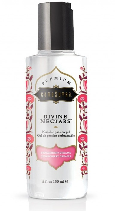 Гель-лубрикант на водной основе Divine Nectars Strawberry Dream с ароматом клубники - 150 мл. - Kama Sutra - купить с доставкой в Волгодонске