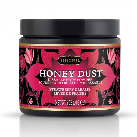 Пудра для тела Honey Dust Body Powder с ароматом клубники - 170 гр. - Kama Sutra - купить с доставкой в Волгодонске