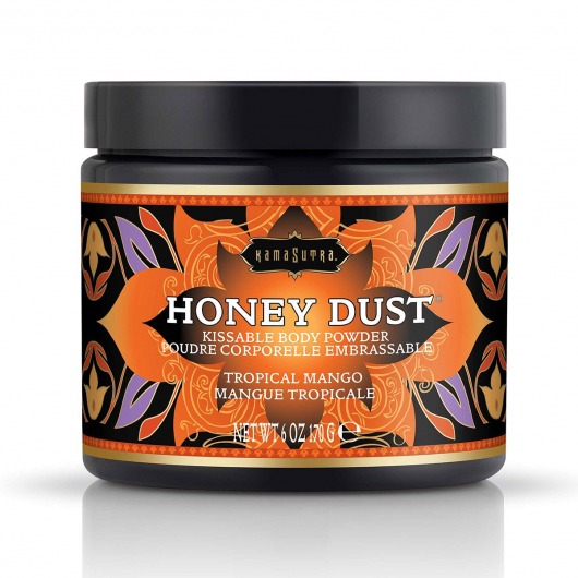Пудра для тела Honey Dust Body Powder с ароматом манго - 170 гр. - Kama Sutra - купить с доставкой в Волгодонске