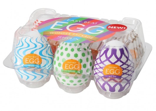 Набор из 6 мастурбаторов Tenga EGG IV с различным рельефом - Tenga - в Волгодонске купить с доставкой