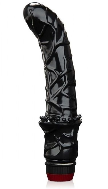 Черный вибромассажер простаты 6  Premium Prostate Massager - BlueLine - в Волгодонске купить с доставкой