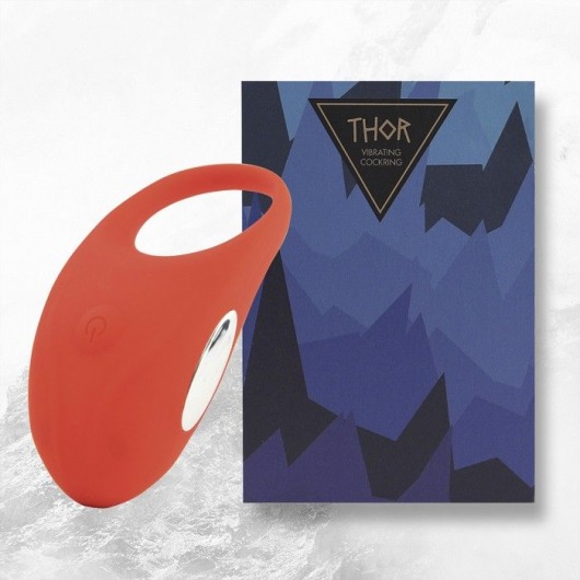Красное кольцо с вибрацией Thor Cockring - FeelzToys - в Волгодонске купить с доставкой
