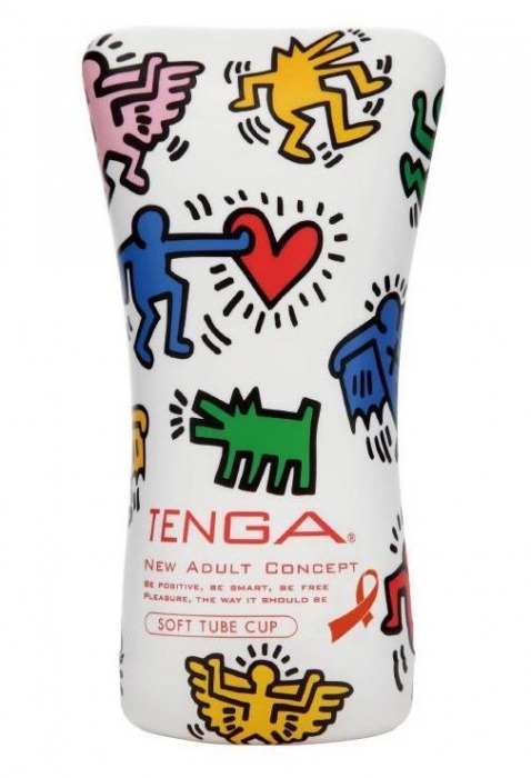 Мастурбатор-туба Keith Haring Soft Tube CUP - Tenga - в Волгодонске купить с доставкой
