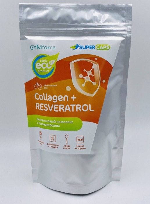 Натуральный коллаген с ресвератролом GYMforce Collagen+ - 150 гр. - SuperCaps - купить с доставкой в Волгодонске
