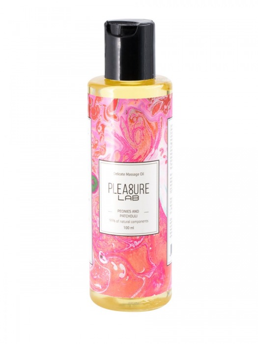 Массажное масло Pleasure Lab Delicate с ароматом пиона и пачули - 100 мл. - Pleasure Lab - купить с доставкой в Волгодонске