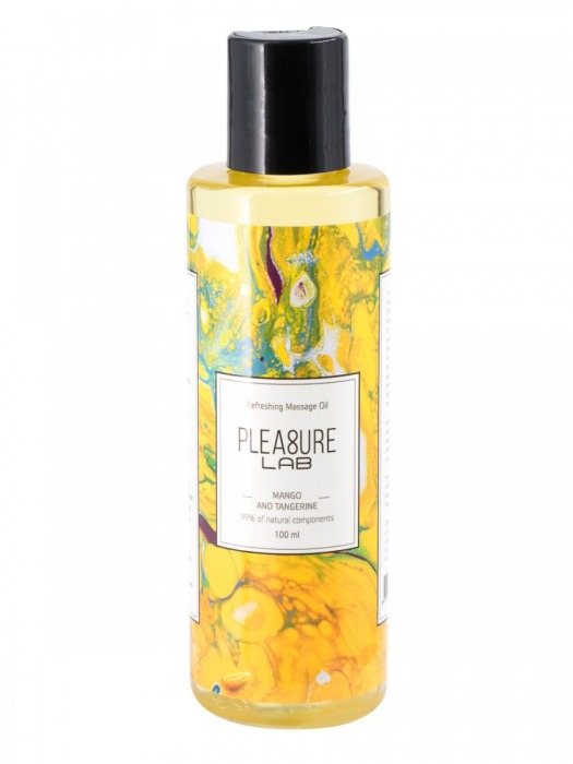 Массажное масло Pleasure Lab Refreshing с ароматом манго и мандарина - 100 мл. - Pleasure Lab - купить с доставкой в Волгодонске