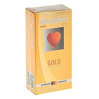 Презервативы Masculan Ultra Gold с золотым напылением и ароматом ванили - 10 шт. - Masculan - купить с доставкой в Волгодонске