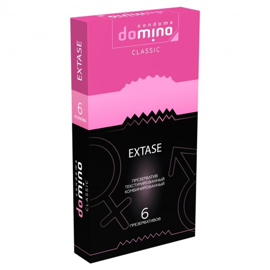 Презервативы с точками и рёбрышками DOMINO Classic Extase - 6 шт. - Domino - купить с доставкой в Волгодонске