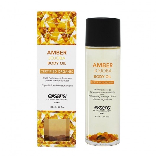 Органическое массажное масло AMBER JOJOBA - 100 мл. - Exsens - купить с доставкой в Волгодонске