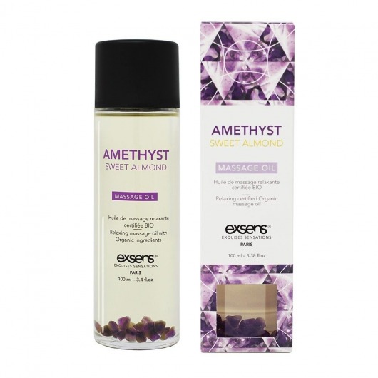 Органическое массажное масло AMETHYST SWEET ALMOND - 100 мл. - Exsens - купить с доставкой в Волгодонске