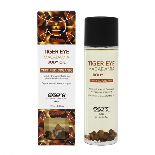 Органическое массажное масло TIGER EYE MACADAMIA - 100 мл. - Exsens - купить с доставкой в Волгодонске