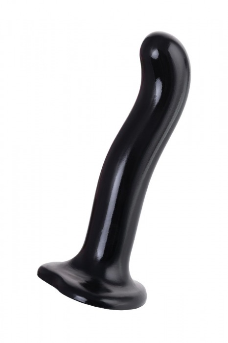 Черный стимулятор для пар P G-Spot Dildo Size M - 18 см. - Strap-on-me - в Волгодонске купить с доставкой