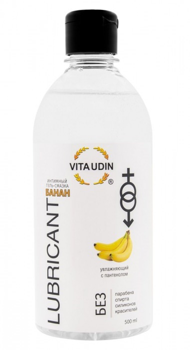 Интимный гель-смазка на водной основе VITA UDIN с ароматом банана - 500 мл. - VITA UDIN - купить с доставкой в Волгодонске