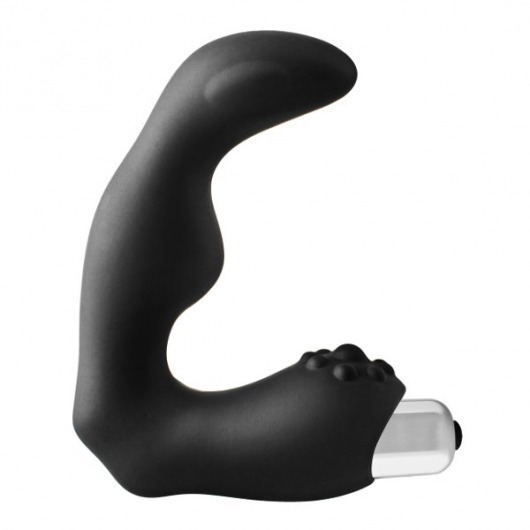 Черный вибромассажер простаты FantASStic Vibrating Prostate Massager - 11,3 см. - Dream Toys - в Волгодонске купить с доставкой
