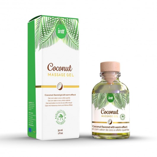 Массажный гель с ароматом кокоса Coconut - 30 мл. - INTT - купить с доставкой в Волгодонске