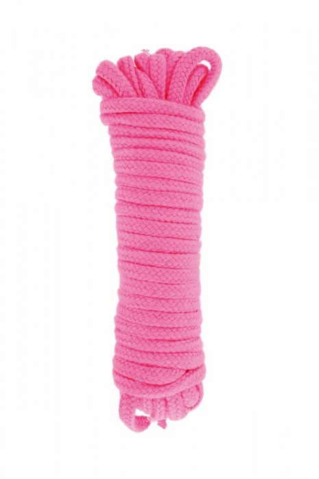 Розовая веревка для связывания Sweet Caress Rope - 10 метров - Sweet Caress - купить с доставкой в Волгодонске